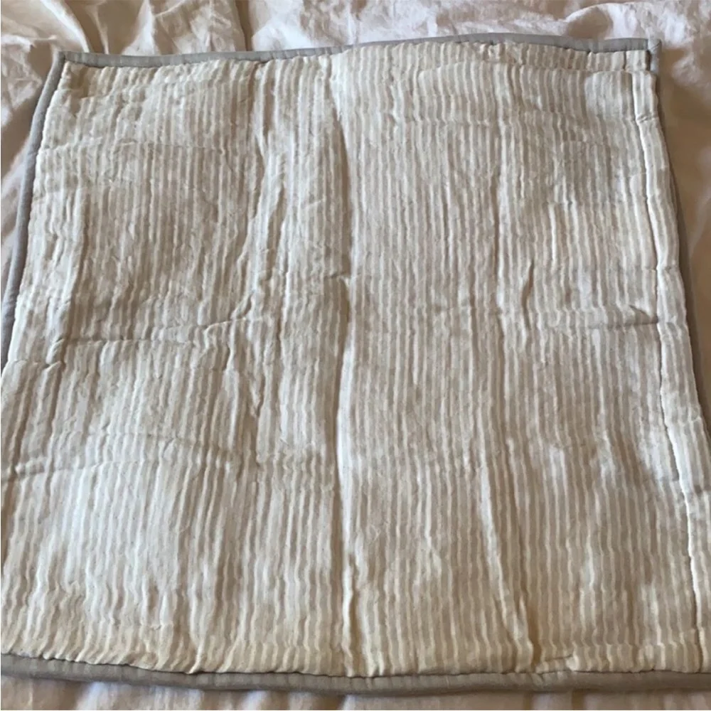 Anthropologie Reversible Airy Gauze Single Euro Sham